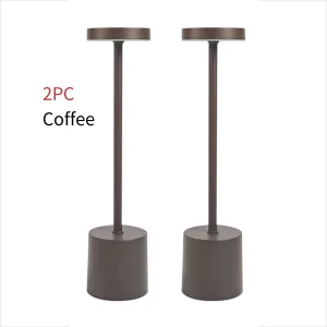 2pcs USB Rechargeable LED Desk Lamp Stepless Dimming Tricolor Touch Night Light Bedside Light Bar Hotel Decoration - Image 8