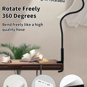 B Desk Lamp LED USB Power  Swing Arm Lamp Flexible Gooseneck Clamp Dimmable Architect Lamp 3 Color Modes Desk Light - Image 3