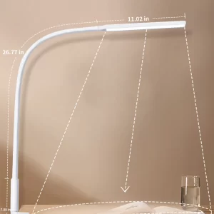 B Desk Lamp LED USB Power  Swing Arm Lamp Flexible Gooseneck Clamp Dimmable Architect Lamp 3 Color Modes Desk Light - Image 5