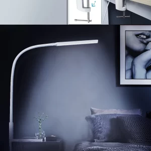 B Desk Lamp LED USB Power  Swing Arm Lamp Flexible Gooseneck Clamp Dimmable Architect Lamp 3 Color Modes Desk Light - Image 6