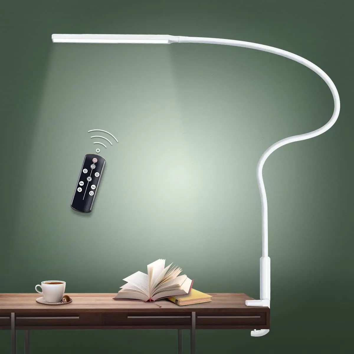 B Desk Lamp LED USB Power  Swing Arm Lamp Flexible Gooseneck Clamp Dimmable Architect Lamp 3 Color Modes Desk Light - Image 7