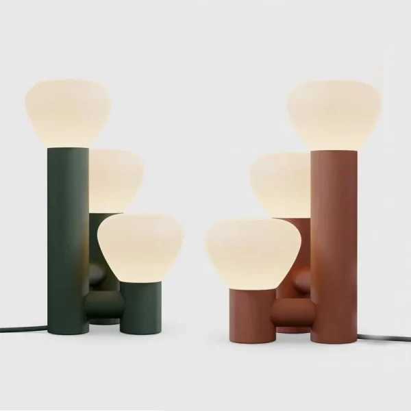 Bedside bedroom simple glass ambient light modern ins girl light luxury color children's room decorative table lamp