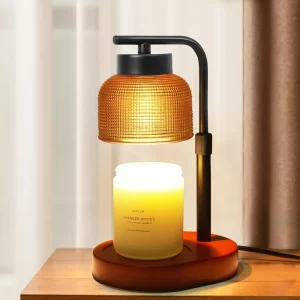Candle Warmer Lamp with Timer Adjustable Height, Dimmable, 24-Hour Timer for Home Decor & Gifts Candle Warmer Lamp
