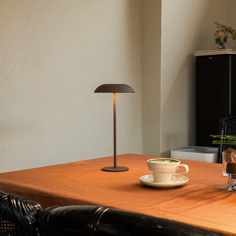 Cmoonfall Led Nordic Design Wireless Rechargeable Touch Mushroom Table Lamp For Study Luxury Home Decoration Desk Night Lights - Image 2