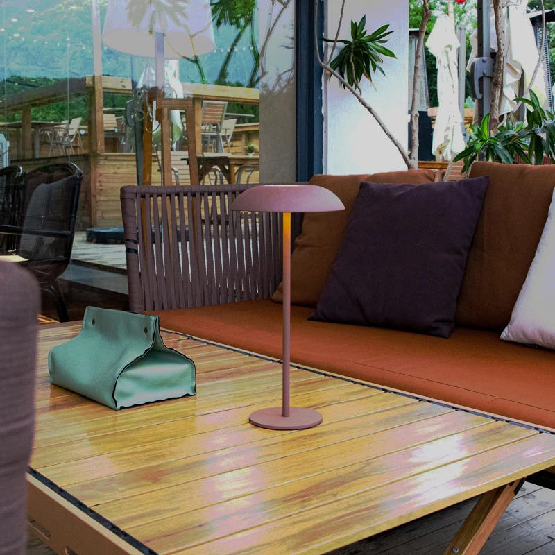 Cmoonfall Led Nordic Design Wireless Rechargeable Touch Mushroom Table Lamp For Study Luxury Home Decoration Desk Night Lights - Image 4