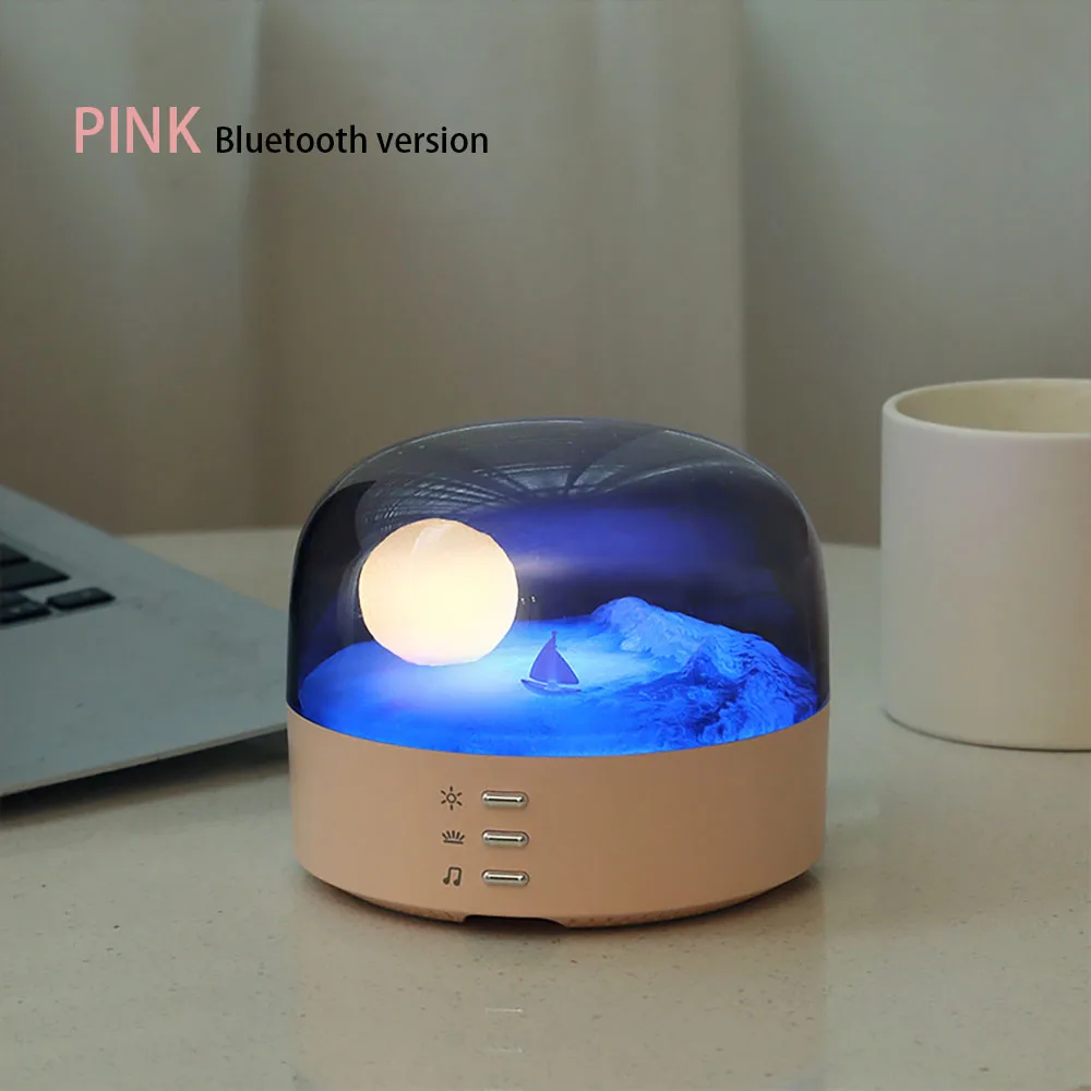 Creative Night Light Stepless Dimming Atmosphere Light Bedside Eye Protection Lamp Moon Romantic Gift Room Decoration Ornaments - Image 3