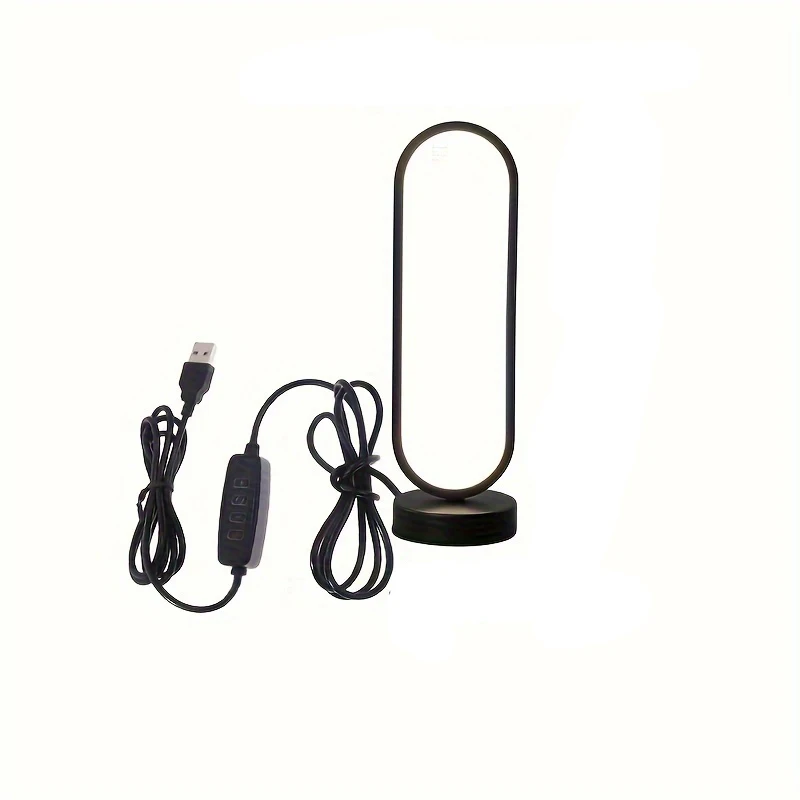 Lamp bedroom Ring Lamp Living Room Three-color Dimming Bedside Lamp LED Night Light - Image 8