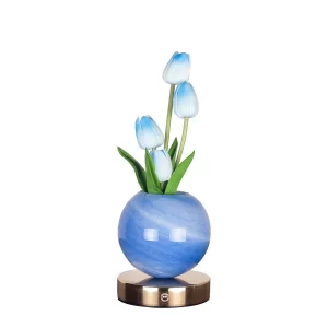 New tulip night light, simulated flower bouquet table lamp, decorative bedroom bedside mood light, dreamy planet lamp - Image 5