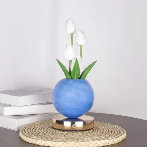 New tulip night light, simulated flower bouquet table lamp, decorative bedroom bedside mood light, dreamy planet lamp - Image 7