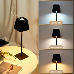 Portable Table Lamp Touch Led Lamp for Home Battery Operated Lamp Outdoor Waterproof Cordless 4000mAh - Image 3